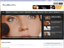 Tablet Screenshot of beautymakeupvideos.com